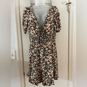 Floral Print Mini Dress, NWT